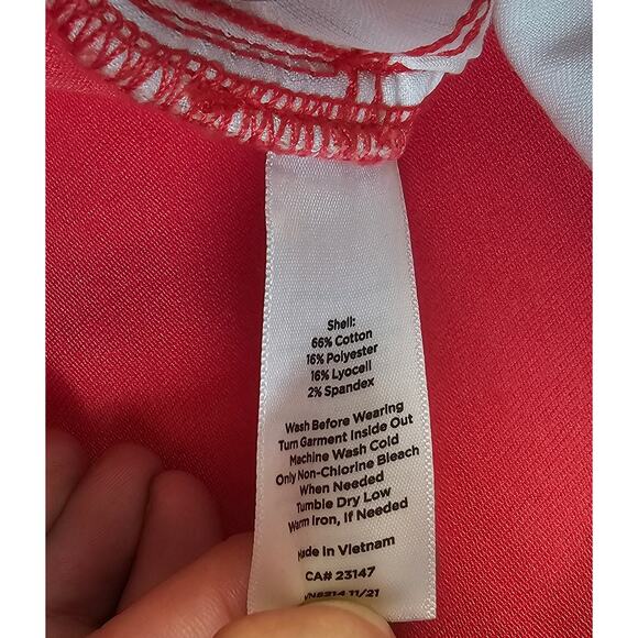 Talbots pedal pusher capri pants pink colored stretch sz 12 high rise casual - Picture 6 of 10